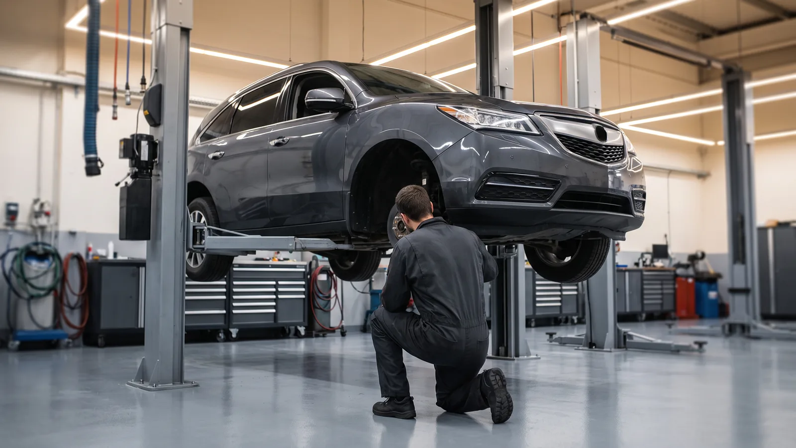 Acura MDX в автосервисе — иллюстрация