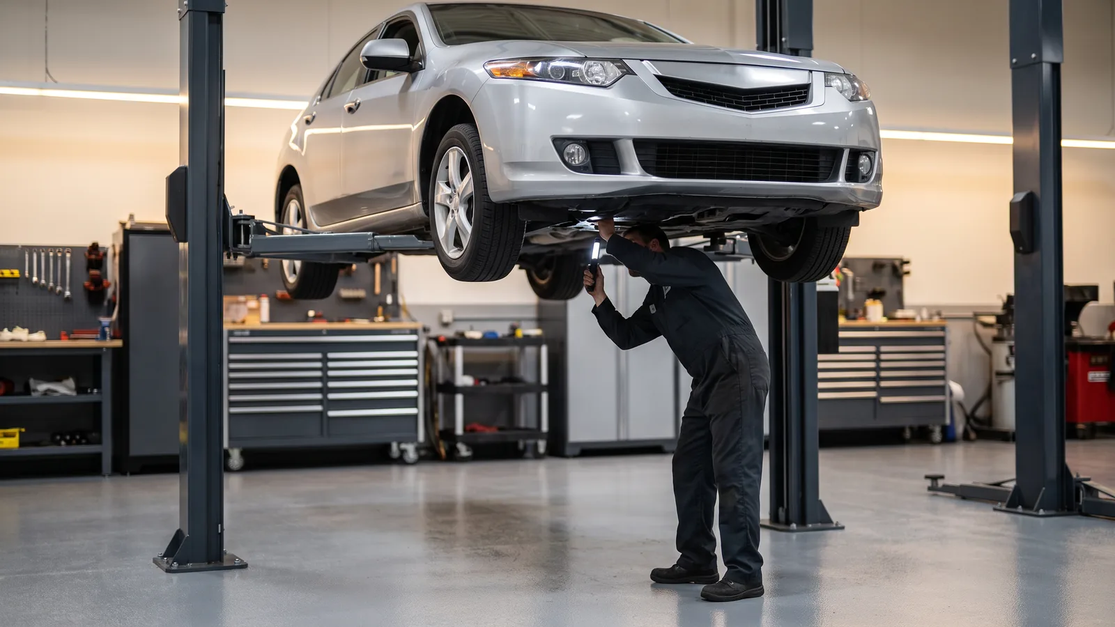 Acura TSX в автосервисе — иллюстрация