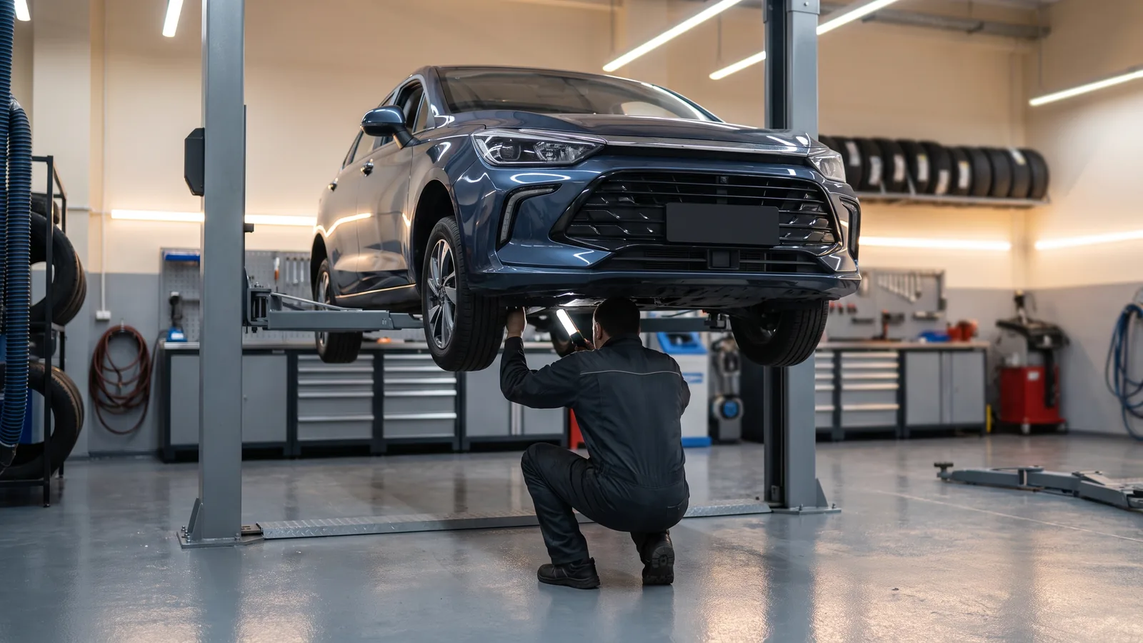 BAIC U5 Plus в автосервисе — иллюстрация