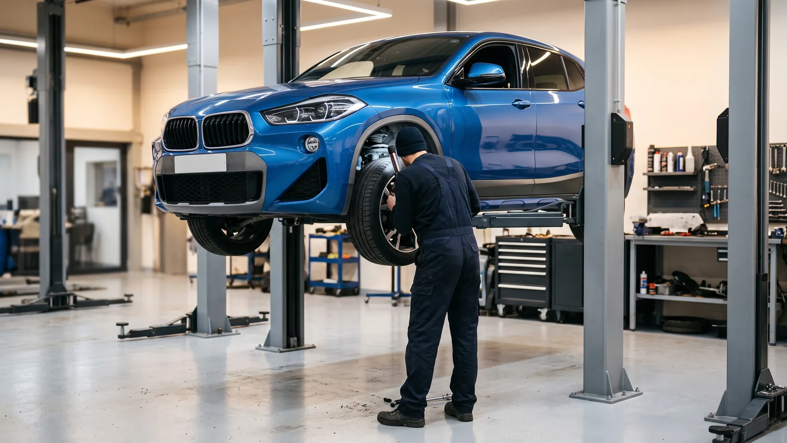 BMW X2 в автосервисе — иллюстрация