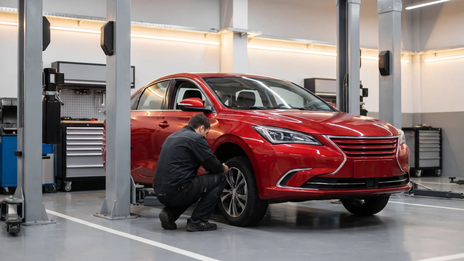 Changan Eado Plus в автосервисе — иллюстрация