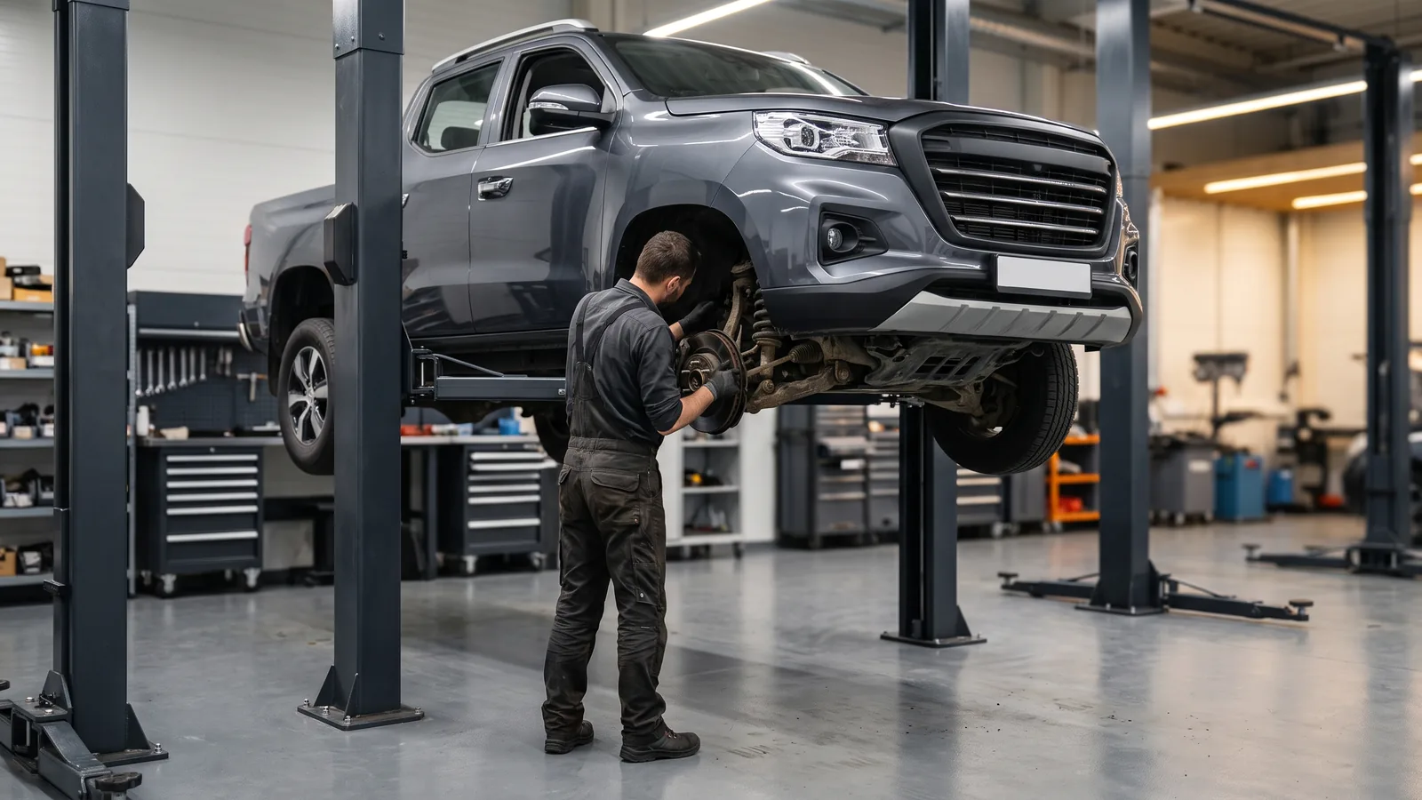 Changan Hunter Plus в автосервисе — иллюстрация