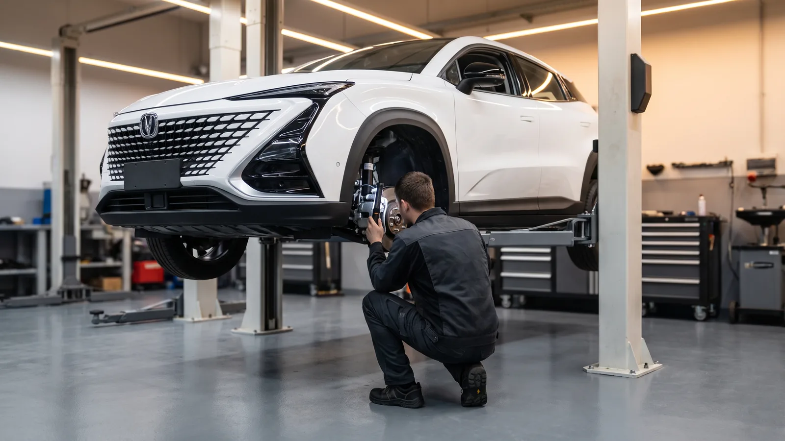 Changan UNI-S в автосервисе — иллюстрация
