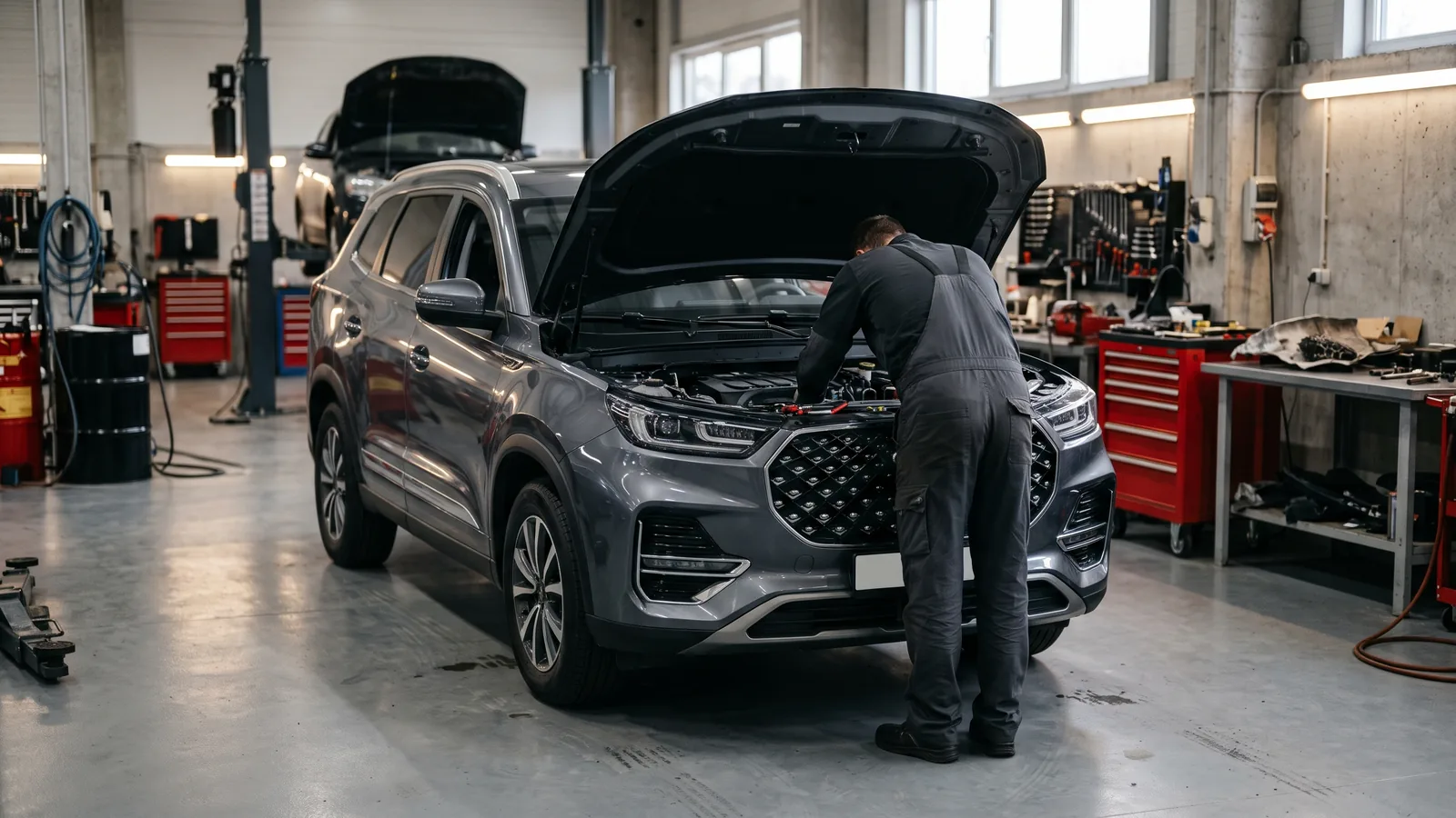Chery Tiggo 8 Pro Max в автосервисе — иллюстрация