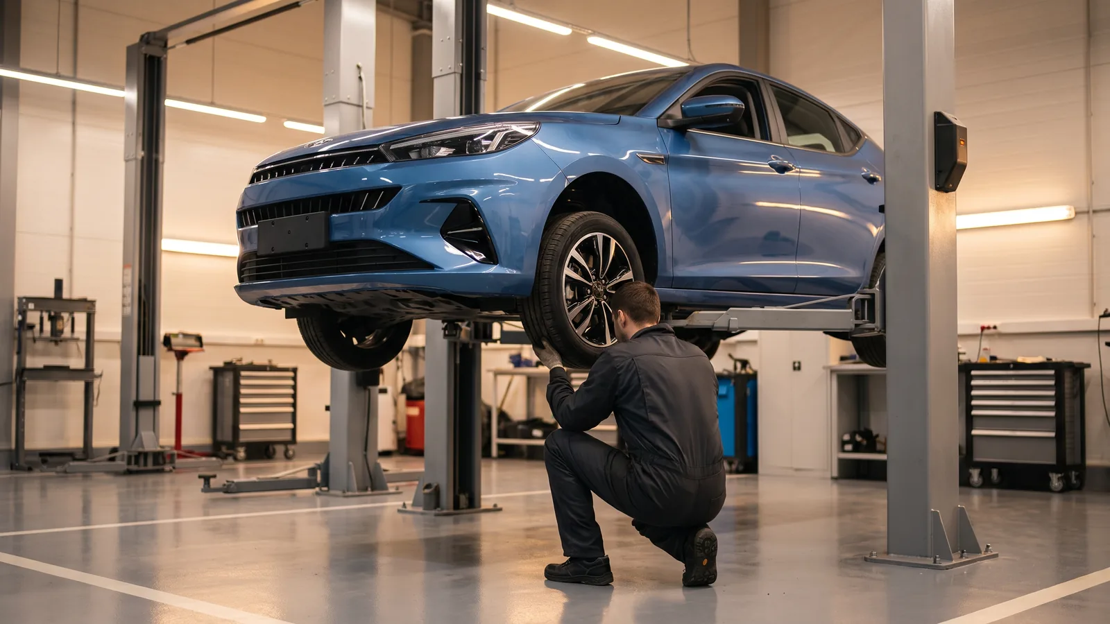 JAC J7 в автосервисе — иллюстрация
