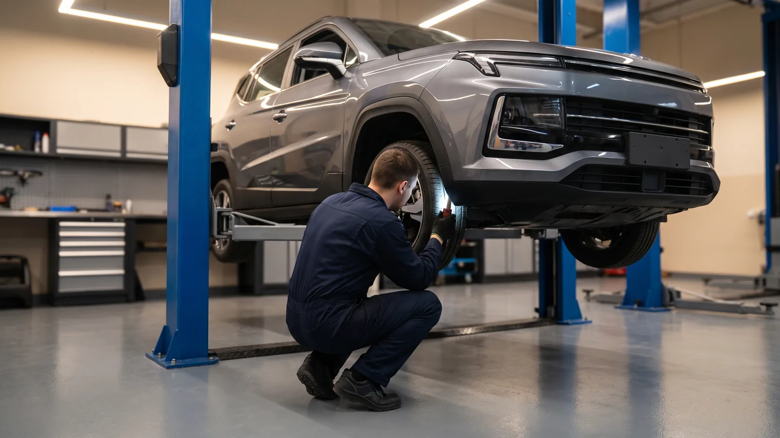 JAC JS6 в автосервисе — иллюстрация