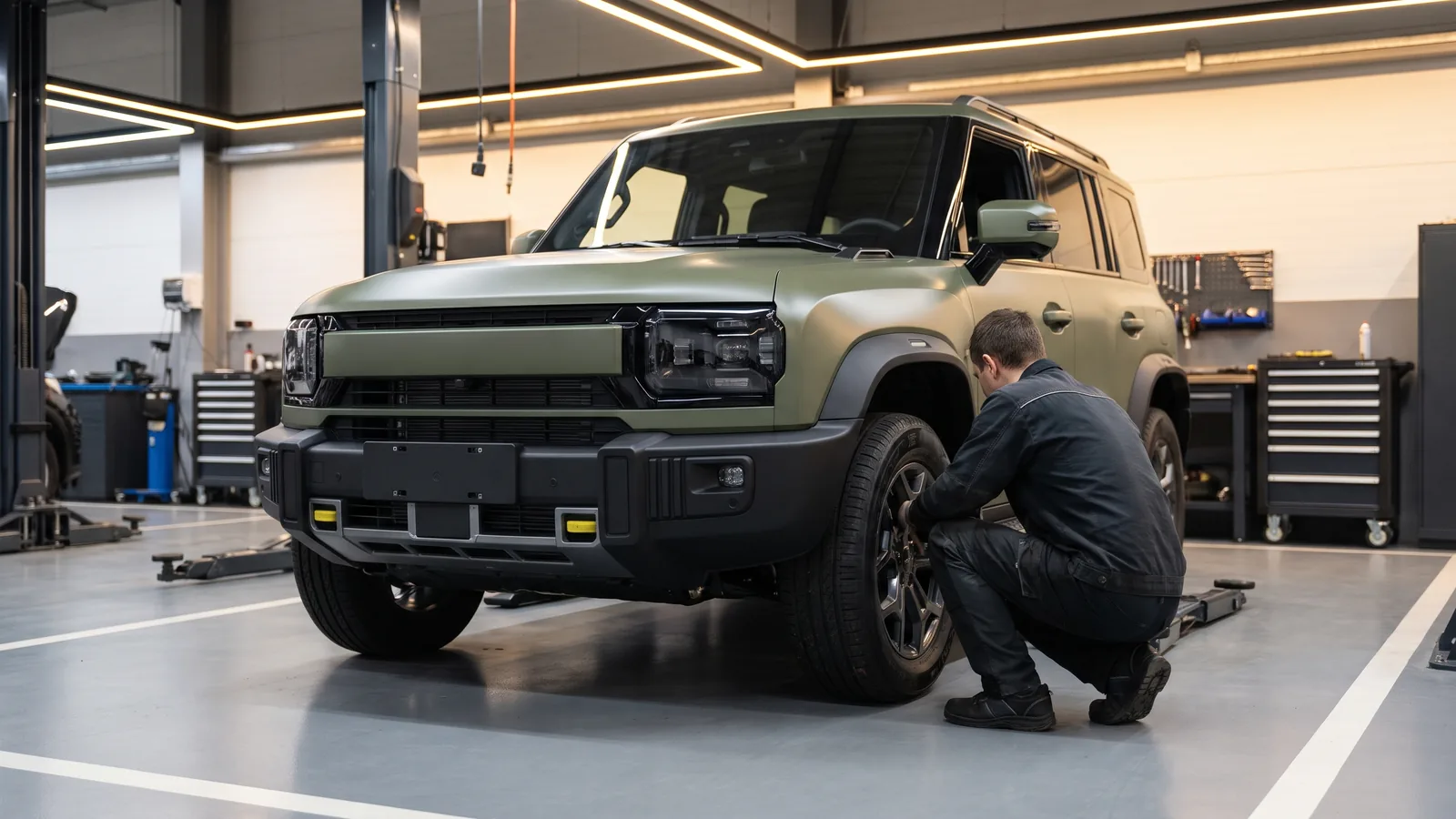 Jetour T1 в автосервисе — иллюстрация