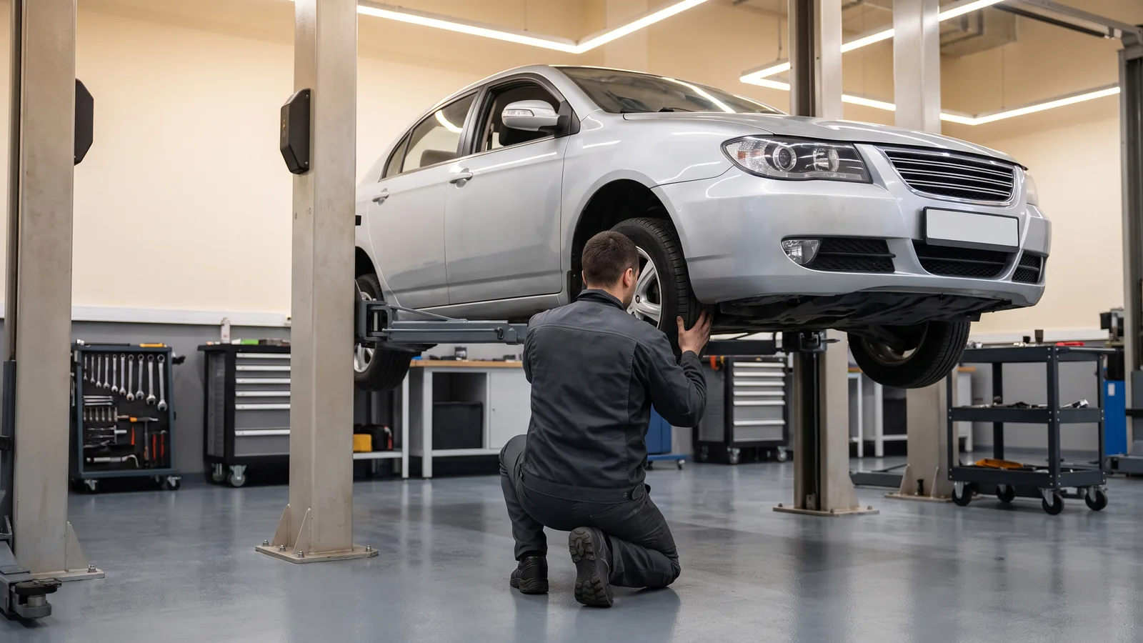 Lifan Solano в автосервисе — иллюстрация
