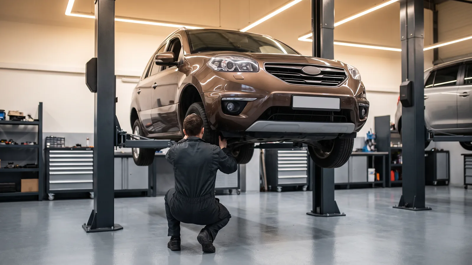 Renault Koleos в автосервисе — иллюстрация