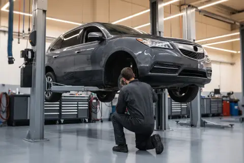 Acura MDX в автосервисе — иллюстрация