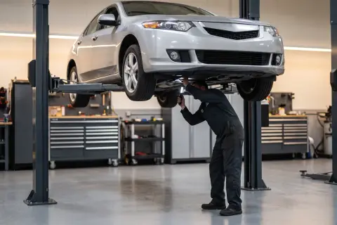 Acura TSX в автосервисе — иллюстрация