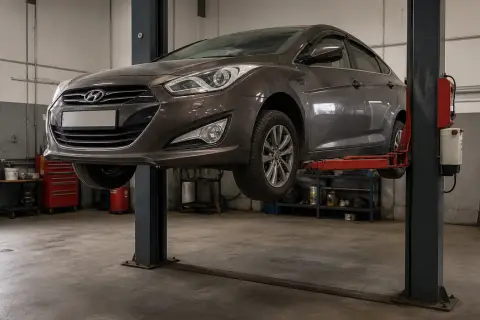 Hyundai i40 в автосервисе — иллюстрация