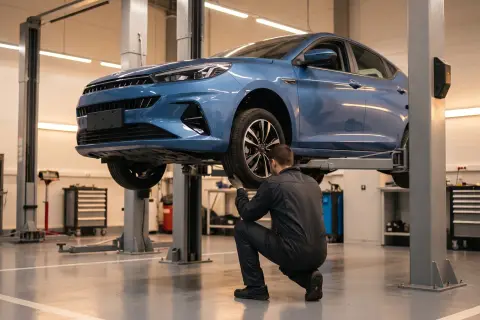 JAC J7 в автосервисе — иллюстрация