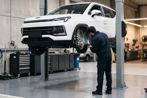 JAC JS4 в автосервисе — иллюстрация