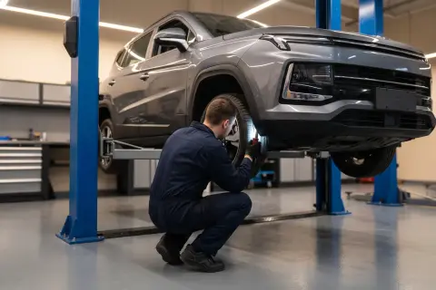 JAC JS6 в автосервисе — иллюстрация