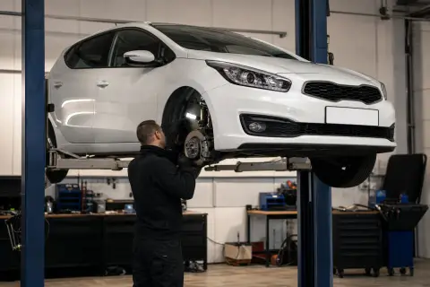 Kia Ceed в автосервисе — иллюстрация