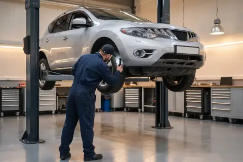 Nissan Murano в автосервисе — иллюстрация