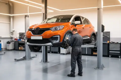 Renault Kaptur в автосервисе — иллюстрация