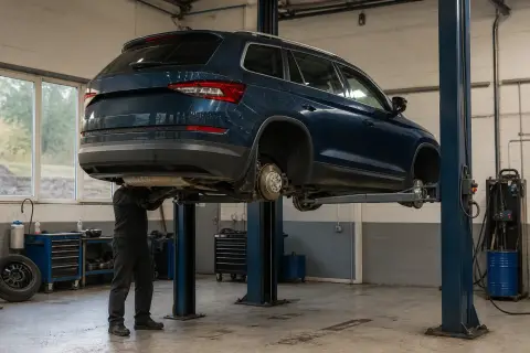 Skoda Kodiaq в автосервисе — иллюстрация